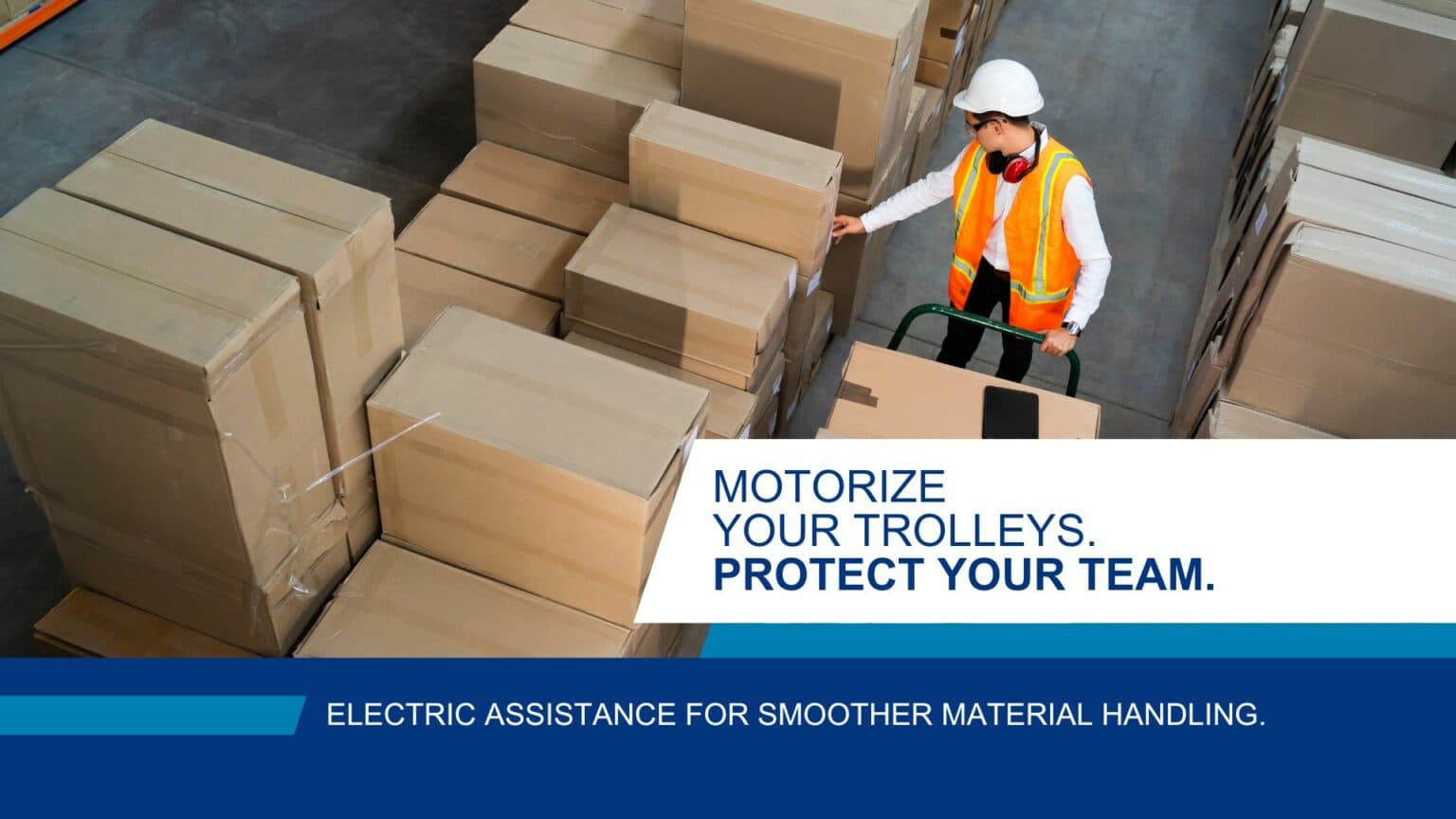 From manual to motorized: reduce strain with electric trolley assistance